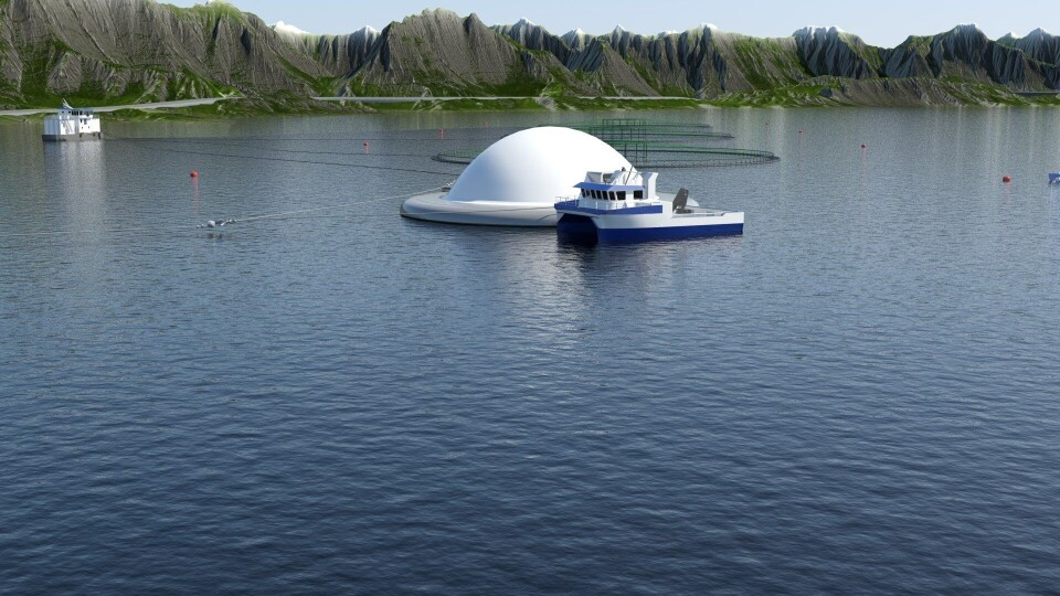 90 prosent av eggemerden vil ligge under vann. Hauge Aqua/Kreativ Side