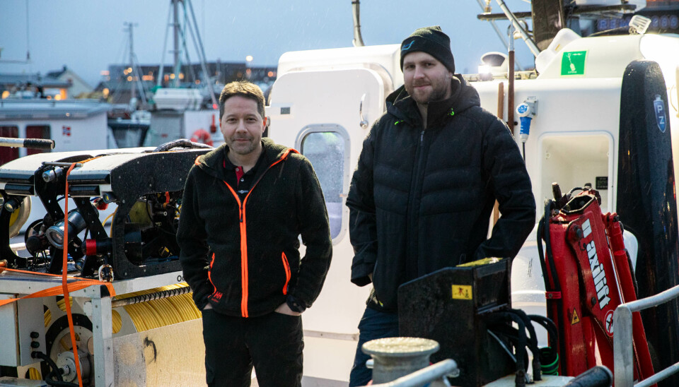 Til venstre Jim Bakken i JB-Systems sammen med Magnus Roksvaag i Aqua Kompetanse.