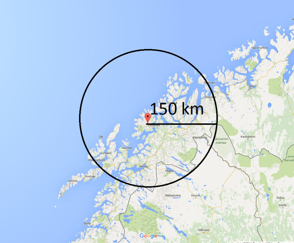 I en radius på 150 km rundt Akvafarms settefiskanlegg i Bergsfjorden på Senja, vil man kunne forvente å finne igjen de fleste av de rømlingene som overlever de neste 1-3 årene. Antagelig vil det være i størrelsesordenen noen hundre, basert på data fra en forskningsartikkel skrevet av forsker Ove Skilbrei med flere i 2014. I en radius på 150 km rundt Akvafarms settefiskanlegg i Bergsfjorden på Senja, vil man kunne forvente å finne igjen de fleste av de rømlingene som overlever de neste 1-3 årene. Antagelig vil det være i størrelsesordenen noen hundre, basert på data fra en forskningsartikkel skrevet av forsker Ove Skilbrei med flere i 2014.