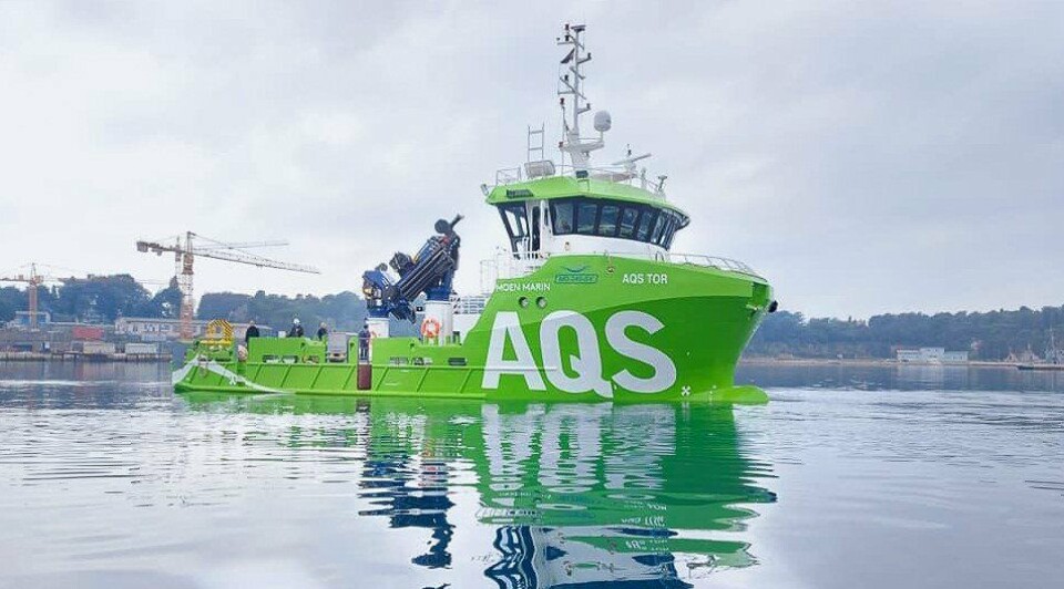 AQS Tor på sjøprøve i Kroatia. Foto: AQS