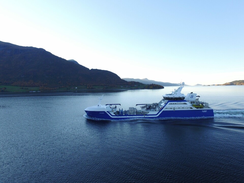 Rosteins nybygg 'Ro North' vil bli døpt på lørdag i Ålesund. Foto: Rostein