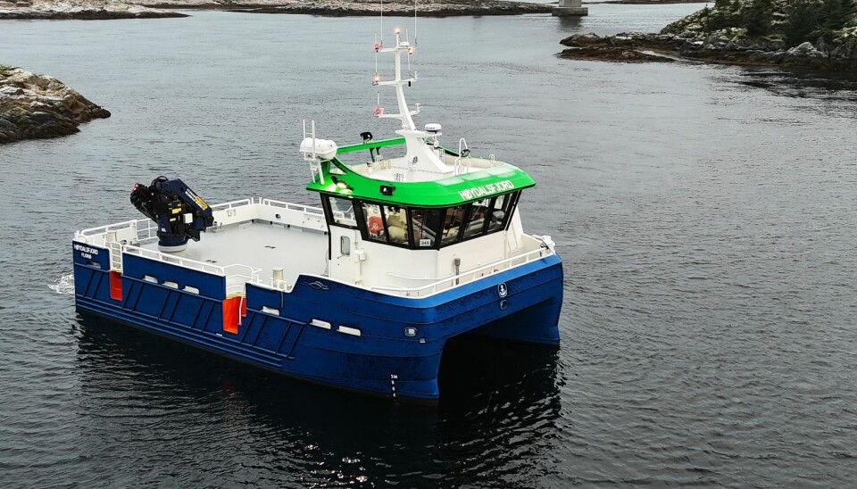 Steinvik Fiskefarms nye hybridelektrisk fartøy MS «Høydalsfjord».