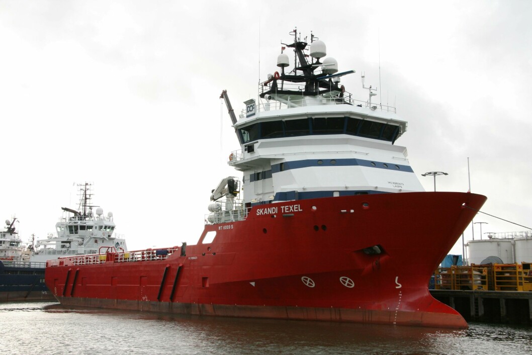 Frøy ASA har kjøpt offshorefartøyet Skandi Texel fra Dof ASA. Nå blir den avlusningsfartøy. Foto: Dof