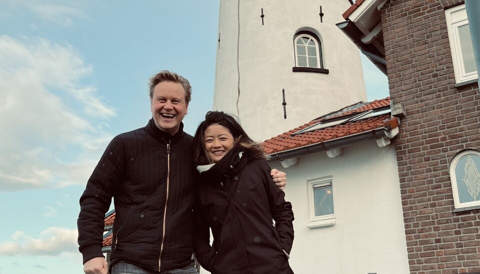 Maritechs General Manager for Europa & Asia, Klas Vangen, og Product Manager Joan Lu Fiksdal på besøk i den nederlandske sjømathovedstaden Urk.