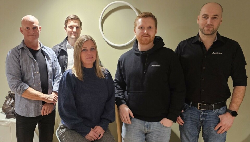 Fra venstre: Andrè Spigseth (MAS Aqua AS), Ole Christian Norvik (AqNor AS), Marita
Spigseth (MAS-Aqua AS), Kristoffer Spigseth (Aqua Exposure AS) og Willy Sandaa (Arcticon
AS).