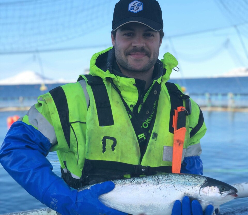 Jonas Jørgensen Sjøvoll kunne ikke si nei til en driftleder-stilling hos Nova Sea da muligheten bøy seg. Foto: Privat.