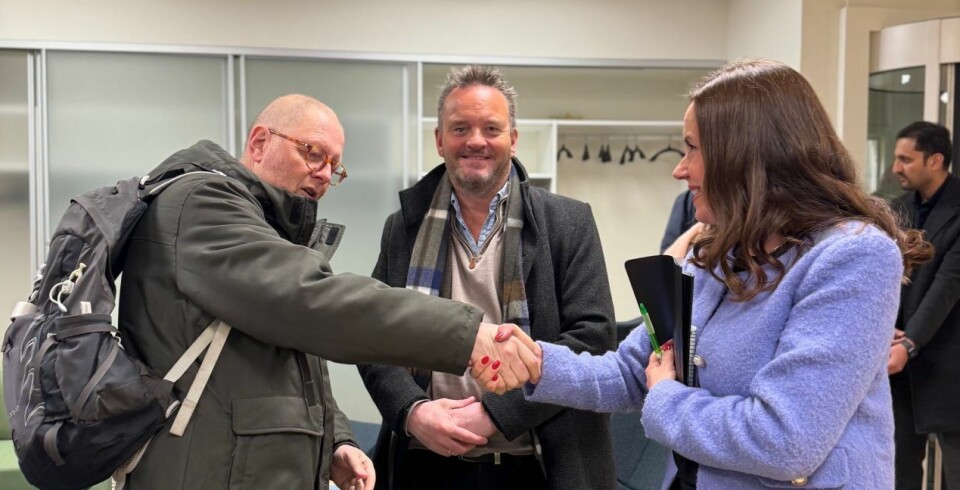 Fiskeri- og havminister Marianne Sivertsen Næss og Sjømat Norge representanter.