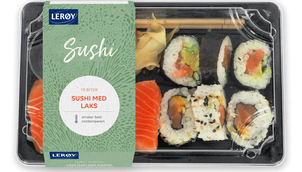Sushiprodukter av denne typen tilbakekalles av frykt for metallbit i produktet.