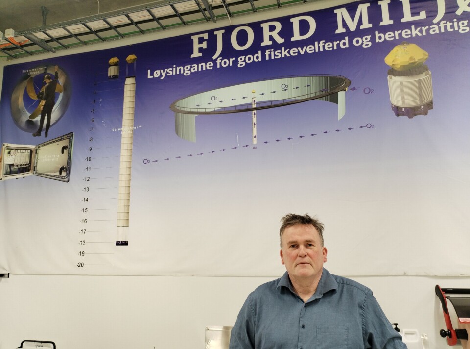 Strømmenrøret er eit av hovudprodukta til Fjord Miljø. – I kombinasjon med luseskjørt, er dette eit godt alternativ i kampen mot lakselusa, seier gründer Sven Jørgen Strømmen.