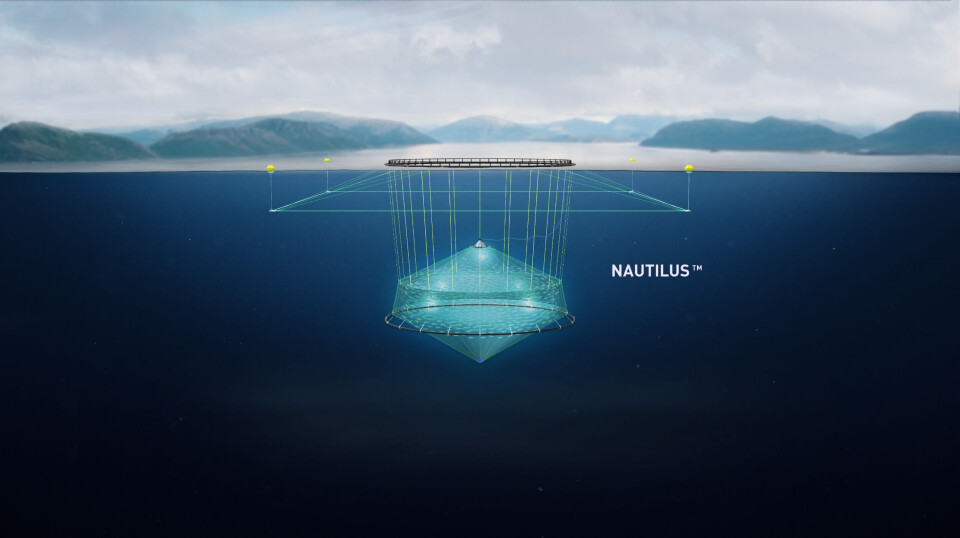 Nautilus: AKVA groups nedsenkbare merd tilpasses for dypdrift og skal sikre bedre fiskevelferd og produksjonsforhold for torsk.