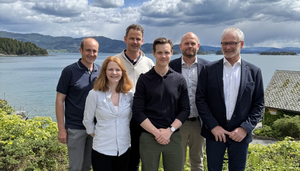 F.v. Marius Økland, Anne Marte Tombre, Kristian Klo, Erlend Vassbotten, Svein Arve Forland og Tom Jarle Bjørkly under årets Generalforsamling på Solstrand. Anna Viktoria Mosseng er ikke til stede på bildet.