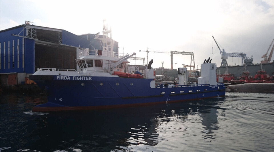 'Firda Figther' ble bygget ved Ada Shipyard i Tyrkia. Foto: Firda Shipping.