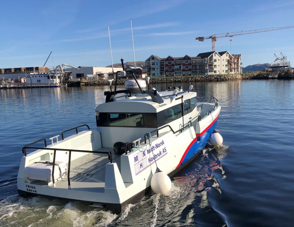 Det nye fartøyet levert av Folla Maritime Service har fått navnet «Frisk». Foto: Folla Maritime Service AS.