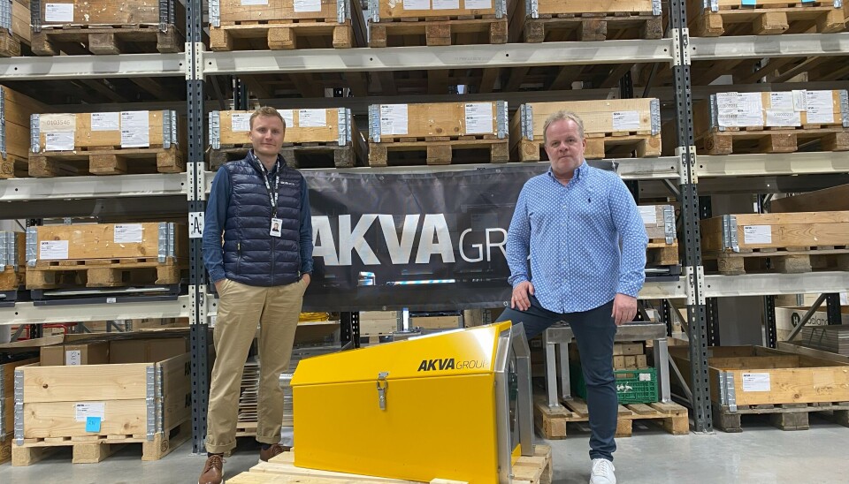 Fra venstre: Erlend Gundersen Røed (Global Supply Chain Director, AKVA group) og Per Kåre Liland (CEO, SurplusHub International).