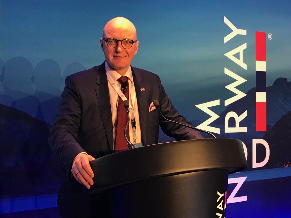 Hans Frode Kielland Asmyhr, Norges sjømatråds fiskeriutsending i Storbritannia. Foto: Christina Neumann/Norges sjømatråd