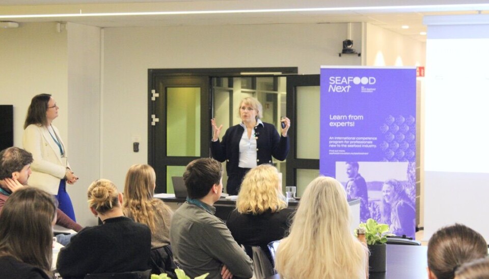 Trude Jansen Hadland og Fride Iversen på samling 1 i Bergen.