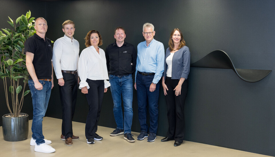 Det nye styret i Stingray. Fra venstre: Anders Fjellvang (Stingray), Nis Bjørnholt Bak (Novo Holdings), Kristin Skogen Lund (styreleder), John Arne Breivik (daglig leder), Karl Johan Lier og Cynthia Kueppers (Novo Holdings).