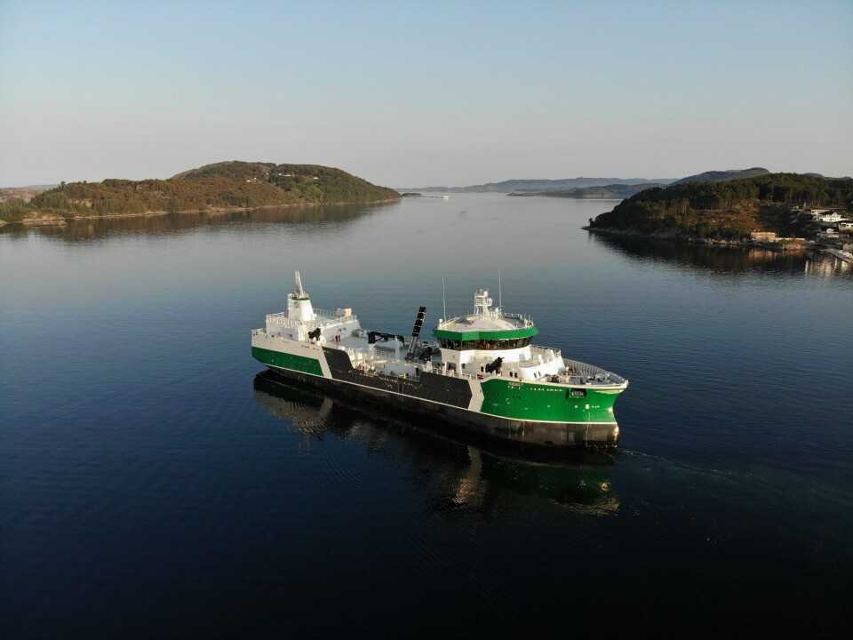 En arbeider omkom onsdag etter brannen om bord i «Hordagut» tirsdag ettermiddag. Foto: FMV