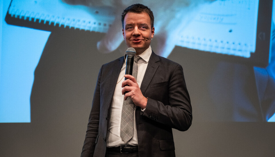 Kjetil Raknerud i PwC har flere ønsker for skattepolitikken. Her er han under Aqkva-konferansen 2024.