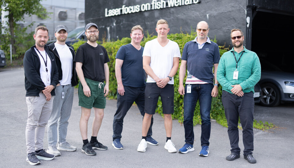 Tverrfaglig team fra Stingray (f.v.): Vidar Elvsveen, Per Robin Giljam, Sivert Berge, Joar
Vatnaland, Martin Ingdahl, Edward Woodhouse og Even Gjerde Nordstrøm står bak prosjektet.