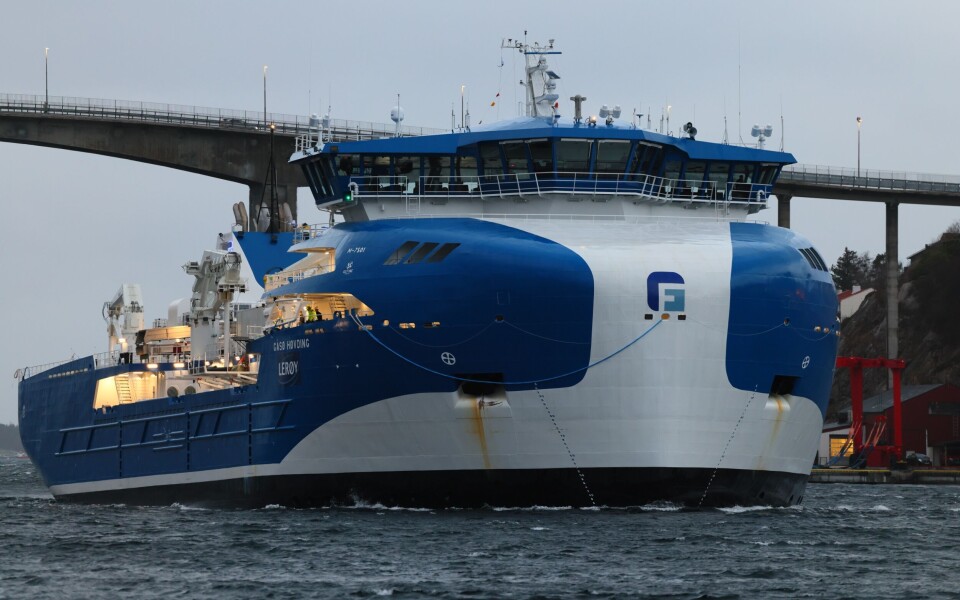 «Gåsø Høvding», ved innfart til Kristiansund. Foto: Frøy. «Gåsø Høvding», ved innfart til Kristiansund. Foto: Frøy.