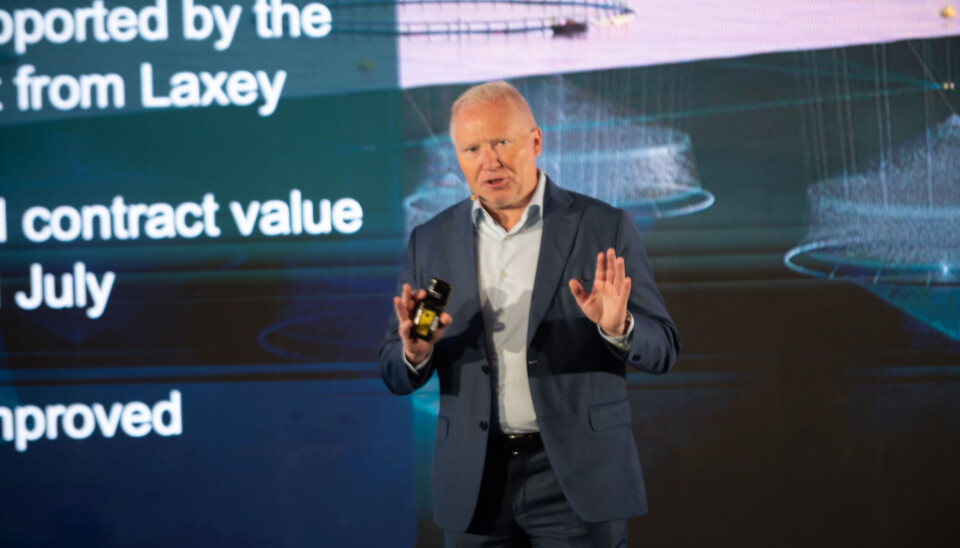 Knut Nesse, daglig leder i AKVA group under Aqua Nor 2025.