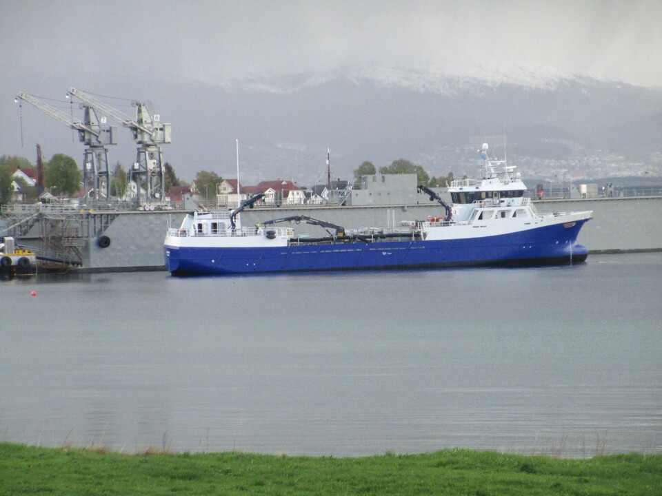Aas Mekaniske Verksted har nå økt lastekapasiteten for M/S Langsund. Foto: Aas mek. verksted