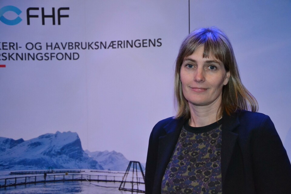 Marianne Halse fra Salmar under FHF sin lusekonferanse 2018. Foto: Linn Therese Skår Hosteland