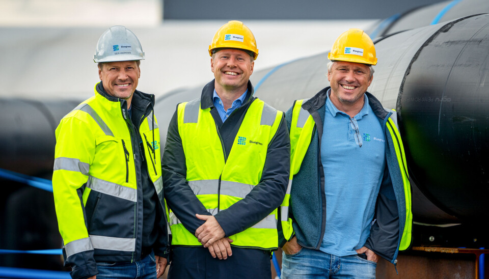 Eierne i Bluegreen Future, som eier 25 % av BlueIQ: F.v. Geir Andresen, Nils-Johan Tufte og Elg
Thunes.