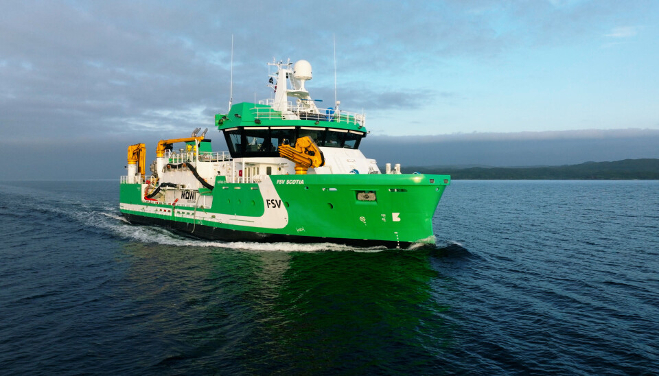 Fartøyet er
50 meter langt og 12 meter bredt.