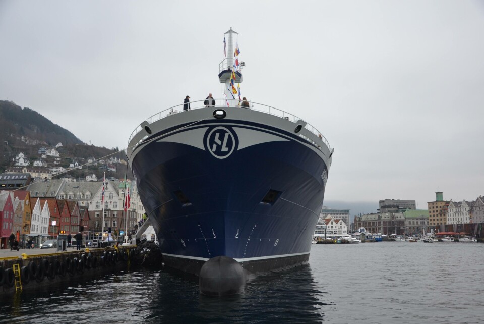 Slaktebåten «Norwegian Gannet» skaper alltid mye engasjement på Kyst.no. Foto: Ole Andreas Drønen Slaktebåten «Norwegian Gannet» skaper alltid mye engasjement på Kyst.no. Foto: Ole Andreas Drønen