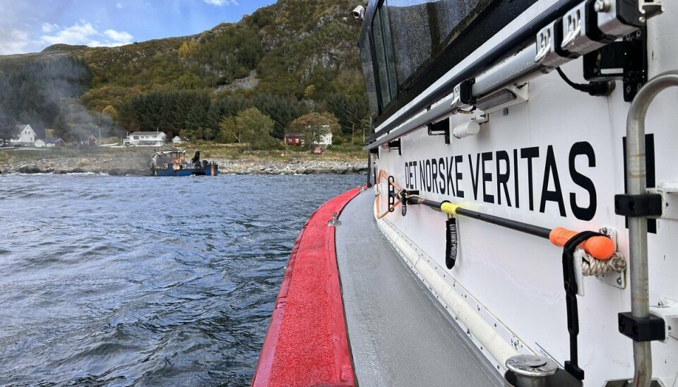 Redningsskøyten «Det Norske Veritas II» fra Ålesund rykket ut til Lausund hvor det var båtbrann.