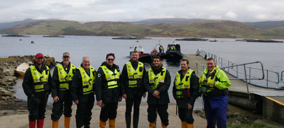 Seafood buyers shown the source of Scottish salmon