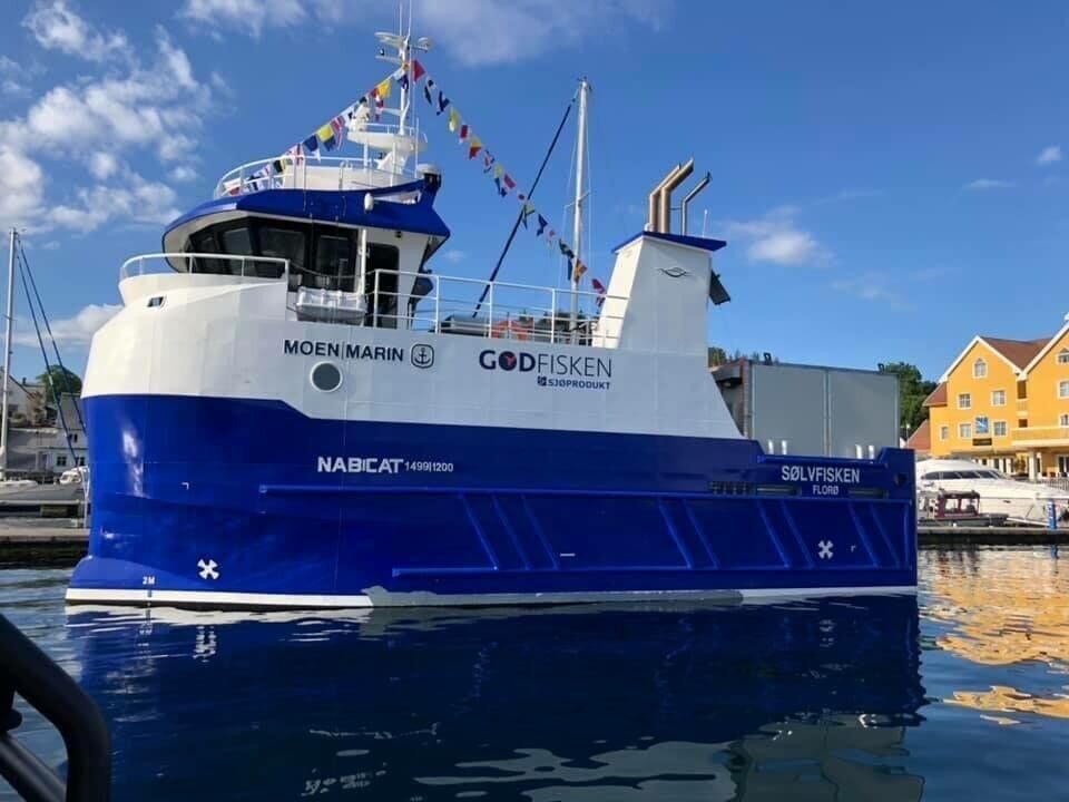 Dette er Moen Marins andre leveranse til driftsfellesskapet, og fartøyet vil gi enda bedre beredskap for oppdrettere på vestlandet. Foto: Elin Tveit Sveen