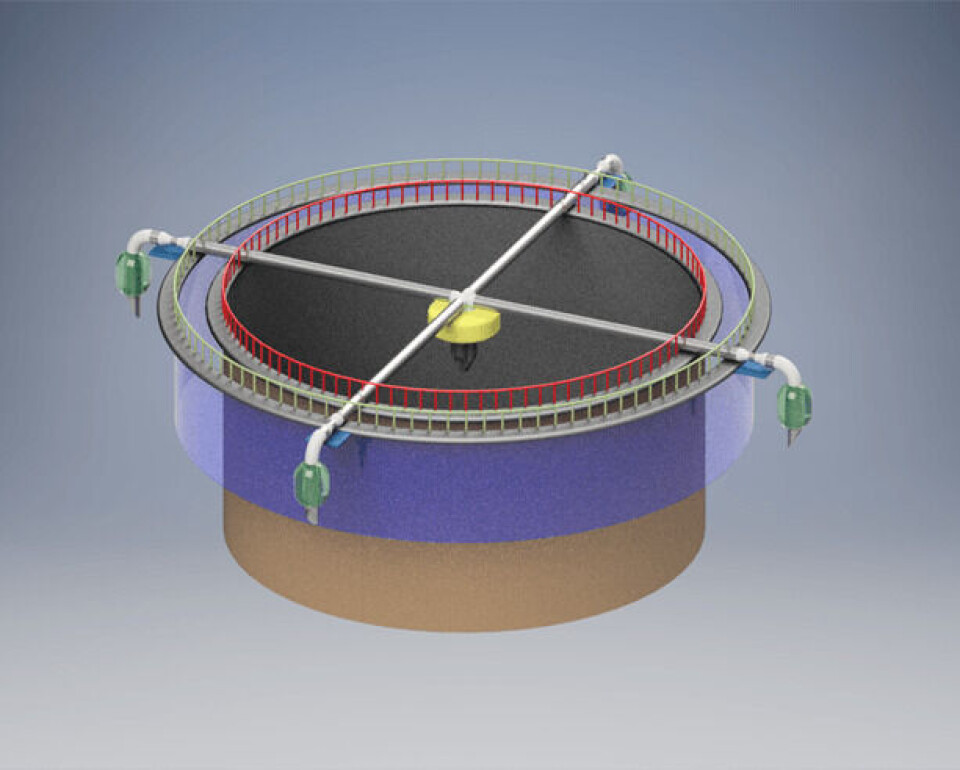 Slik vil duo-ringen se ut. - Vi ønsker å utvikle gode skjørt og en ny produksjonsform, sier Magne Tombre. Illustrasjon Aqua Viva.