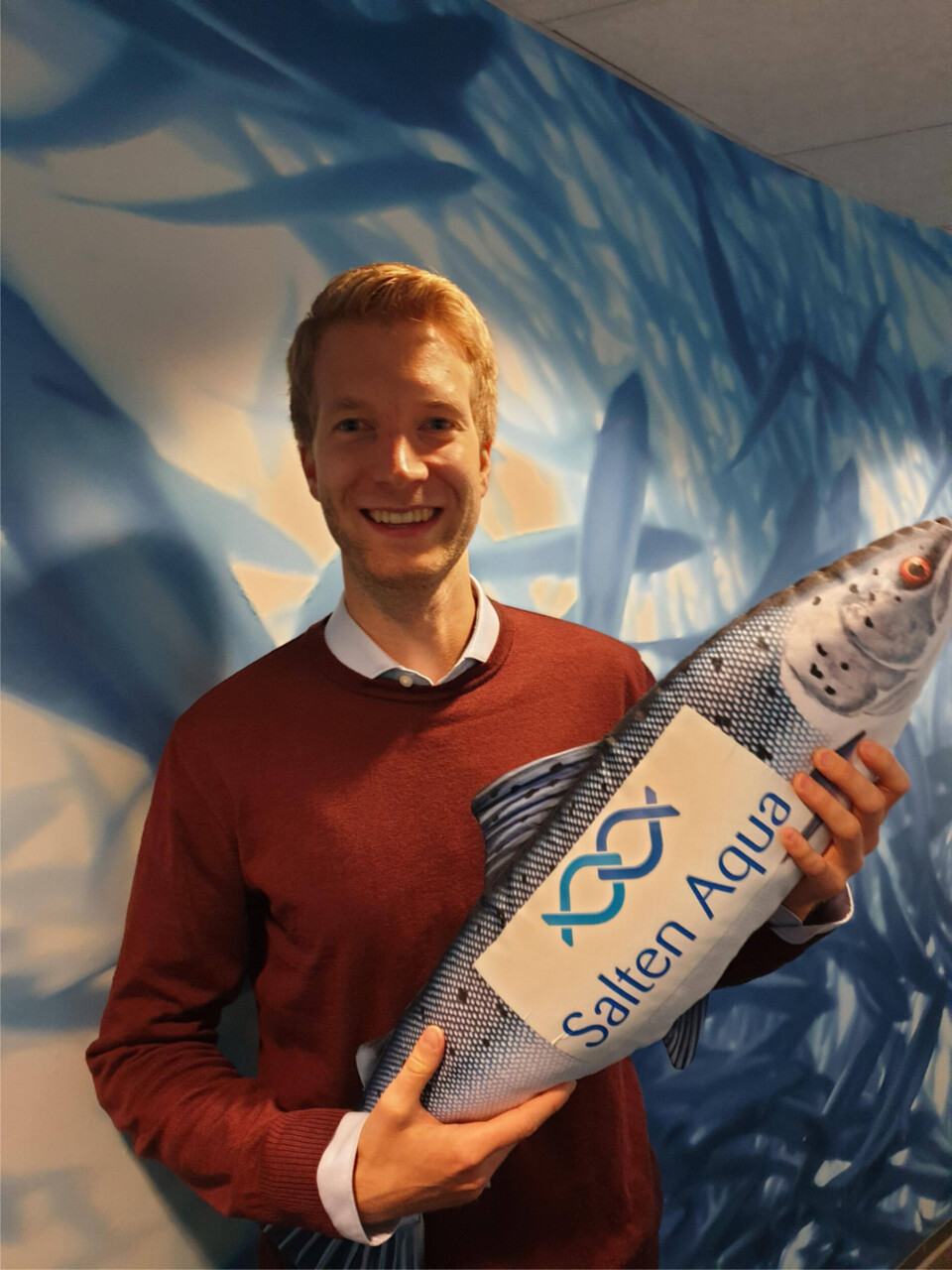 Rune Johansen (30) er ny økonomisjef i Salten Aqua. Foto: Salten Aqua.