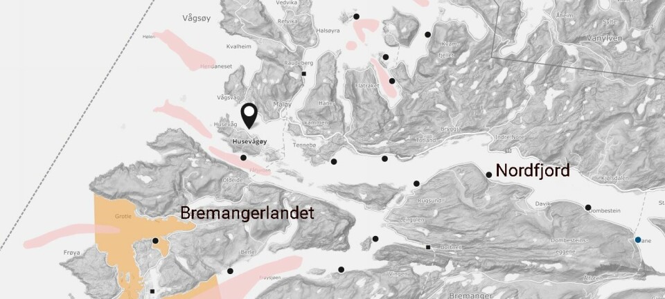 Den nye lokaliteten Husevågøy er avgjørende for at tre selskaper skal få satt ut fisk i 2019. Nå kan koraller sette en stopper for oppdretterne.  Skjermdump fra Barentswatch.