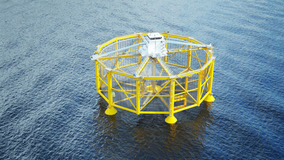 Salmars Ocean Farm 1 opplevde nylig en utilsiktet krengning på havmerden. Foto: Ocean Farming.