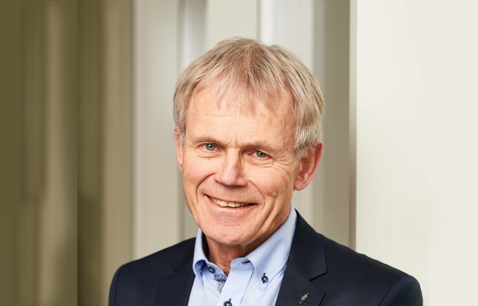 Kjell Bjordal er styreleder i Nordlaks. Selskapet er svært kritisk til den ekstraskatten som flertallet i Havbruksskatteutvalget gikk inn for i NOU-en som kom i november i fjor. Foto: Edvard Kristiansen/Nordlaks