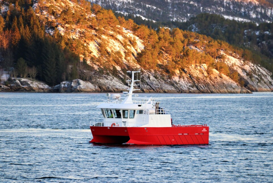 «Aida» ble overlevert IMENCO Havbruk i slutten av desember og ble Moen Marins siste levering for 2018. Foto: Moen Marin AS. «Aida» ble overlevert IMENCO Havbruk i slutten av desember og ble Moen Marins siste levering for 2018. Foto: Moen Marin AS.