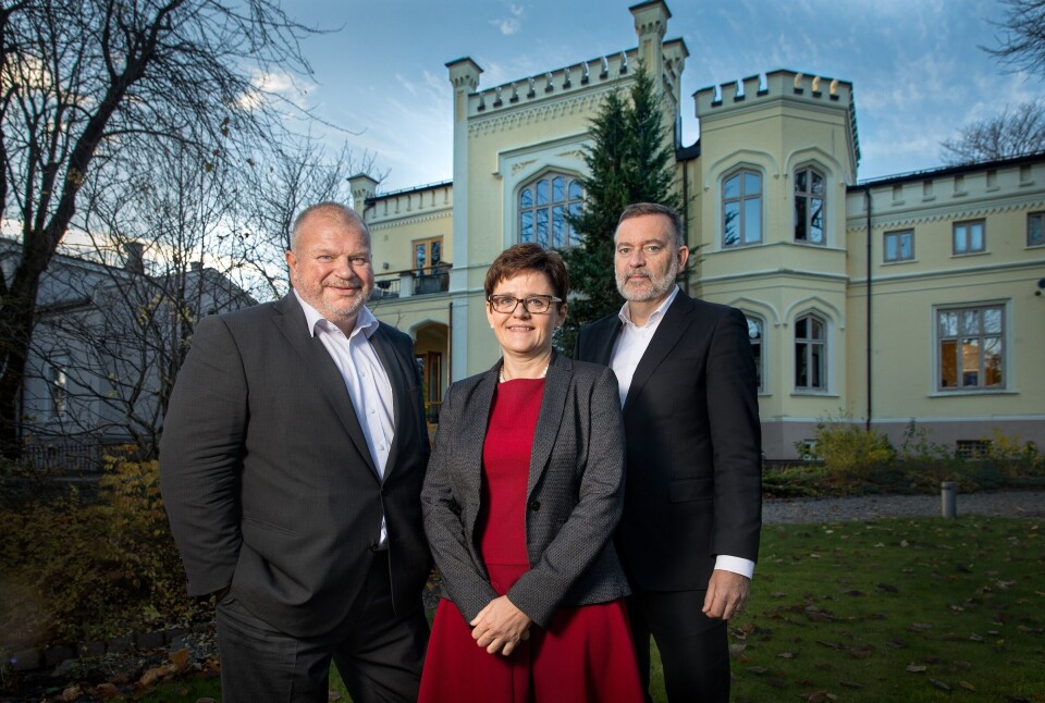 Bjarne Håkon Hanssen, Lisbeth Berg-Hansen og Jan-Erik Larsen. Foto: Kruse Larsen