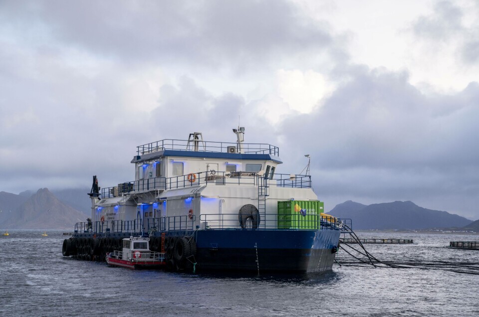 Fjord Hybrid installert på fôrflåte. Foto: Anita Vedå