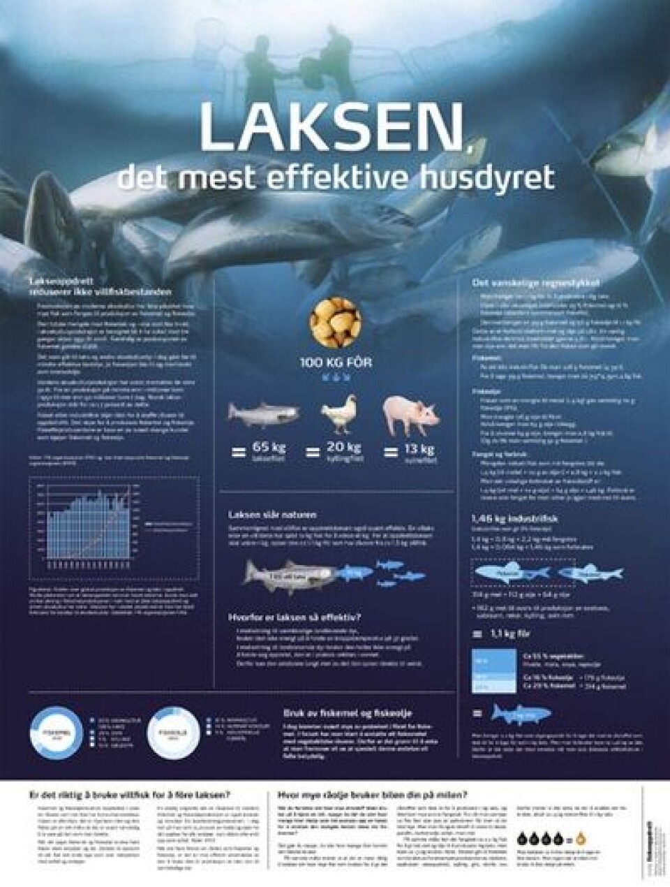Poster-Laksen det mest effektive husdyret