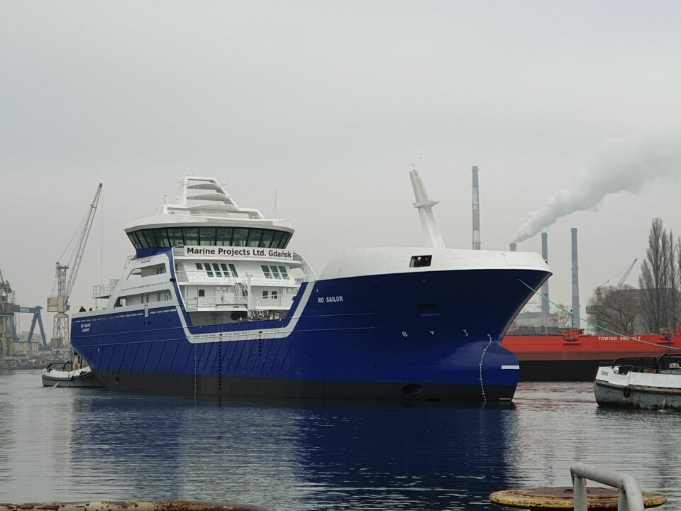 «Ro Sailor» er spesialdesignet for storsmolt-transport. Foto: Larsnes Mek. Verksted