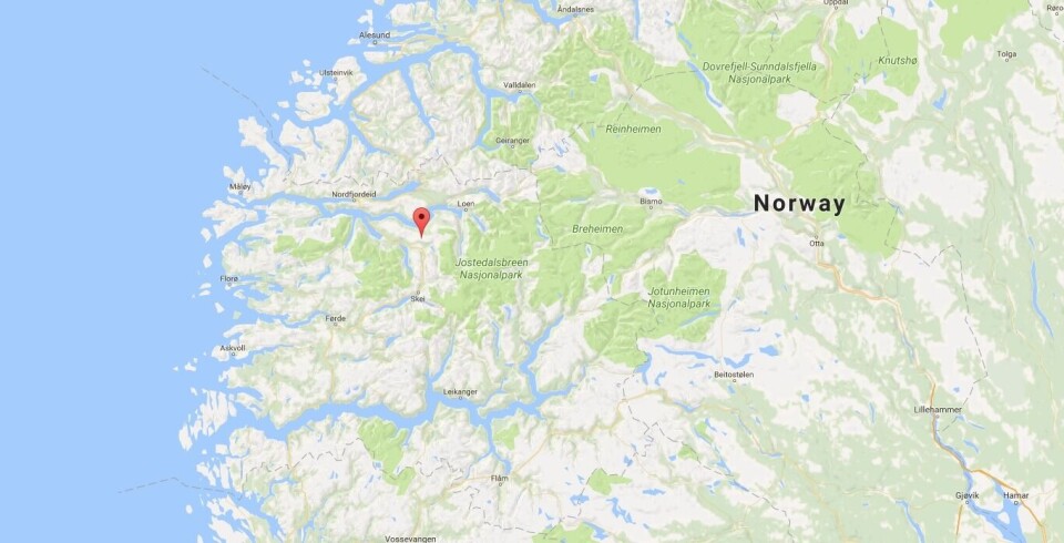Utvikfjellet ligger i Sunnfjord i Sogn og Fjordane. Kart: Google maps.