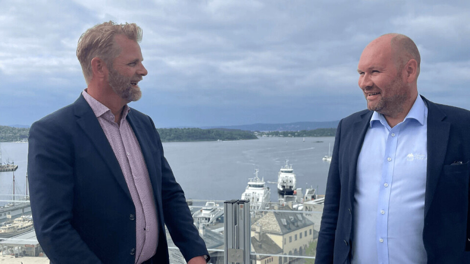 Sten Falkum & Tor Kristian Gyland. Foto: Hima Seafood / Green Mountain Sten Falkum & Tor Kristian Gyland. Foto: Hima Seafood / Green Mountain