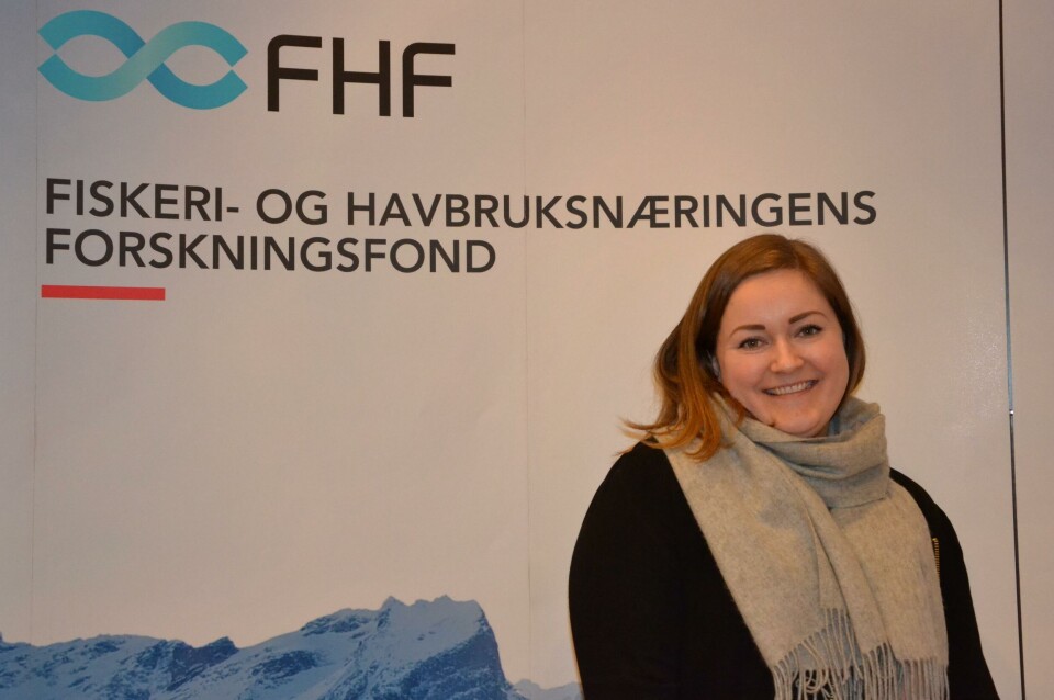 Thea Morken fra Biomar under Rensefisk-konferansen 2016. Foto: Linn Therese Skår Hosteland