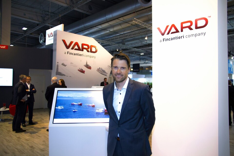 Geir Larsen er ansatt som verftsdirektør ved Vard Aukra, samt som ansvarlig for akvakultur i hele Vard-konsernet. Foto: Vard.