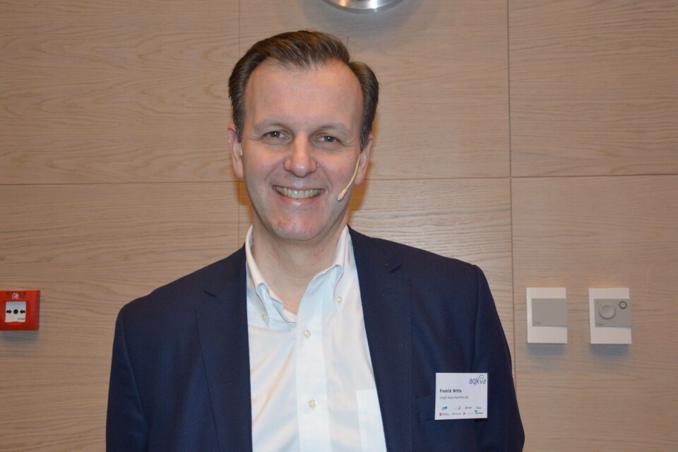 Fredrik Witte, administrerende direktør i Cargill Aqua Nutrition Nordsjøen sier Marineholmen er kraftsenteret i verdens marine hovedstad Bergen. Foto: Therese Soltveit/Kyst.no. Fredrik Witte, administrerende direktør i Cargill Aqua Nutrition Nordsjøen sier Marineholmen er kraftsenteret i verdens marine hovedstad Bergen. Foto: Therese Soltveit/Kyst.no.