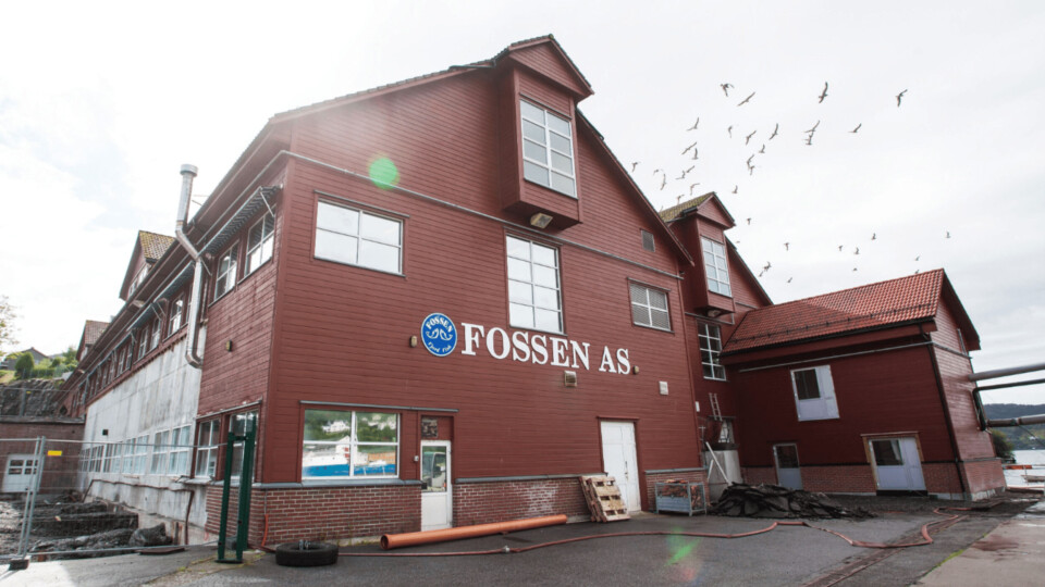 Alle 150 ansatte ved Lerøy Fossen er nå bedt om å holde seg hjemme. Foto: Lerøy / Marius Fiskum.